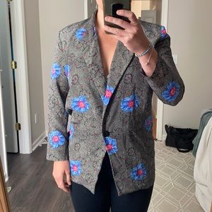 Vintage Lady Page Silk Blazer